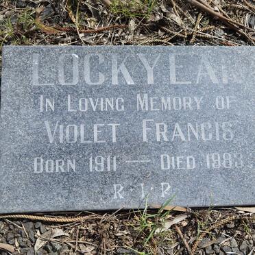 LOCKYEAR Violet Francis 1911-1983