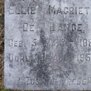 LANGE Ellie Magrieta, de 1882-1950