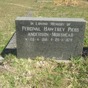 MORSHEAD Percival Hawtrey Piers, Anderson 1918-1979