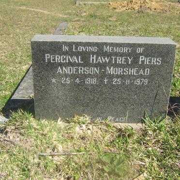 MORSHEAD Percival Hawtrey Piers, Anderson 1918-1979