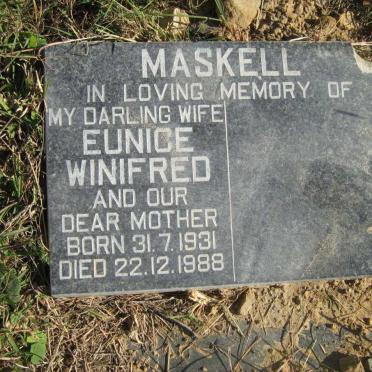 MASKELL Eunice Winifred 1931-1988