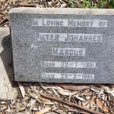 MARCUS Pieter Johannes 1891-1961