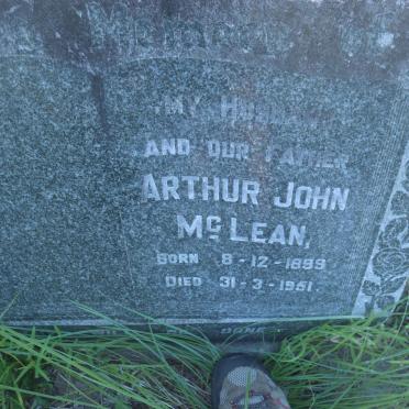 MCLEAN Arthur John 1899-1951