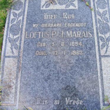 MARAIS Loftus P.J. 1894-1963