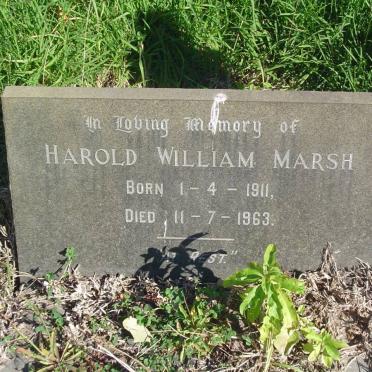 MARSH Harold William 1911-1963