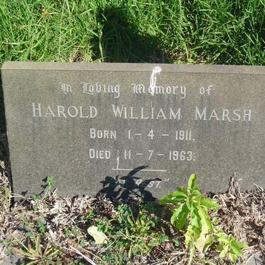 MARSH Harold William 1911-1963