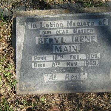 MAIN Beryl Irene 1909-1962