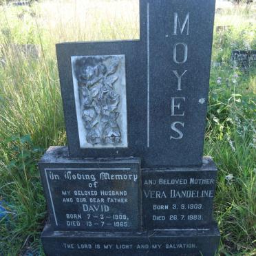 MOYES David 1909-1965 &amp; Vera Dandeline 1909-1983