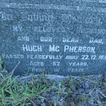 MCPHERSON Hugh -1950