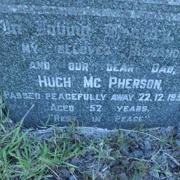 MCPHERSON Hugh -1950