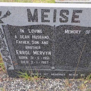 MEISE Errol Mervyn 1951-1987