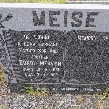 MEISE Errol Mervyn 1951-1987