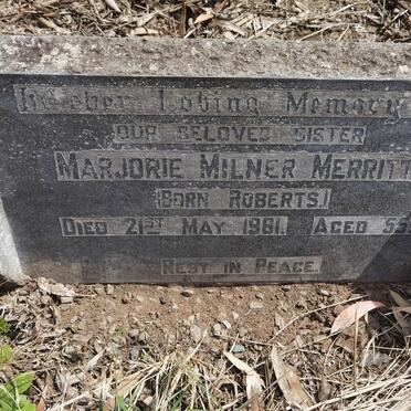 MERRITT Marjorie Milner nee ROBERTS -1961