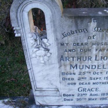 MUNDELL Arthur Lionel 1881-1948 &amp; Grace 1895-1963
