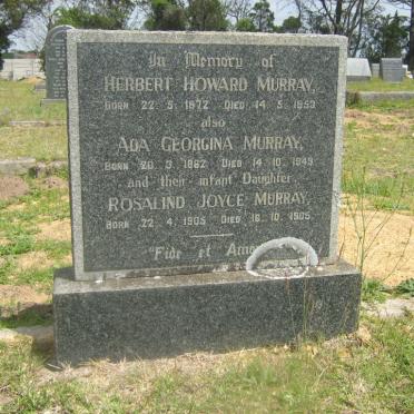 MURRAY Herbert Howard 1872-1953 &amp; Ada Georgina 1882-1949 