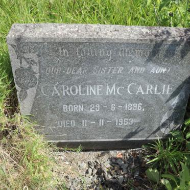 MCCARLIE Caroline 1896-1963