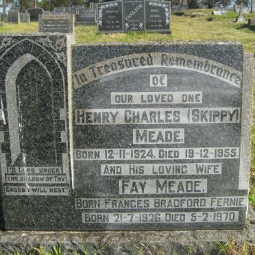 MEADE Henry Charles 1924-1955 Frances Bradford FERNIE 1926-1970