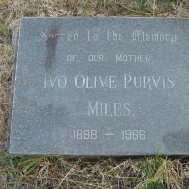 MILES Ivo Olive Purvis 1898-1966
