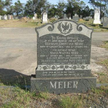 MEIER Hermann Christian 1855-1916 &amp; Maria Martha 1861-1952 :: PAPE Henrietta Juliana nee MEIER 1881-1968