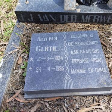 MERWE J.J., van der 1934-1995