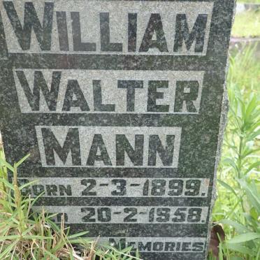 MANN William Walter 1899-1958