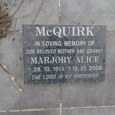 McQUIRK Marjory Alice 1913-2006