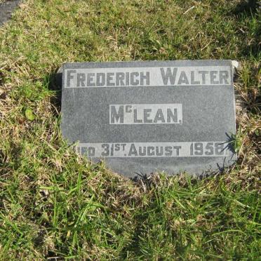 McLEAN Frederich Walter -1958