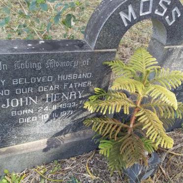 MOSS John Henry 1893-1971 &amp; Frances Hester Caroline 1900-1987