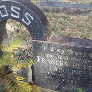 MOSS John Henry 1893-1971 &amp; Frances Hester Caroline 1900-1987