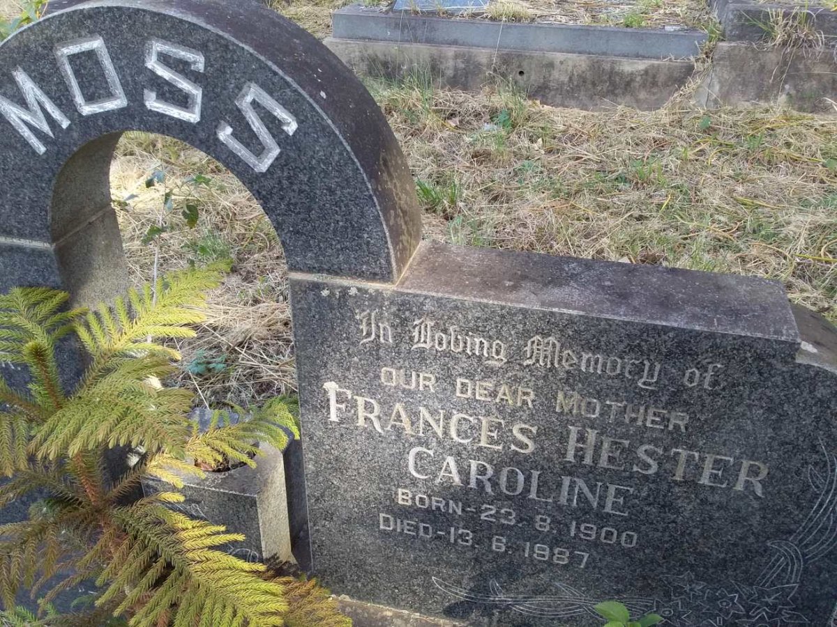 MOSS John Henry 1893-1971 &amp; Frances Hester Caroline 1900-1987