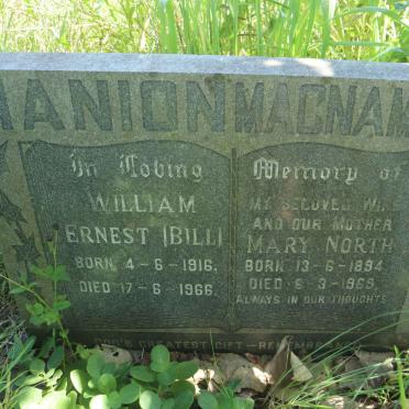 MACNAMARA Mary North 1894-1969 :: MANION William Ernest 1916-1966