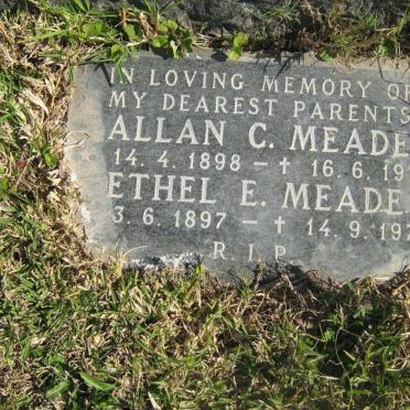 MEADE Allan C. 1898-1970 &amp; Ethel E. 1897-1977