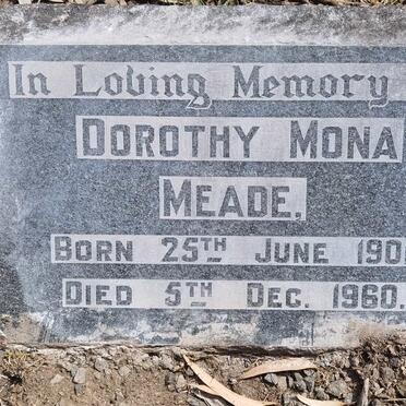 MEADE Dorothy Mona 1901-1960