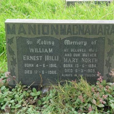 MANION William Ernest 1916-1966 :: MACNAMARA Mary North 1894-1969