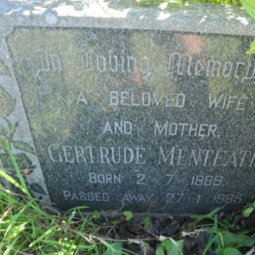 MENTEATH Gertrude 1889-1965