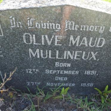 MULLINEUX Olive Maud 1891-1958