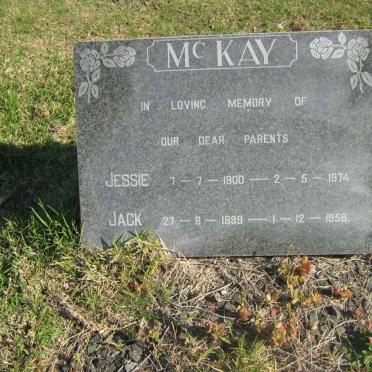 McKAY Jack 1899-1958 &amp; Jessie 1900-1974