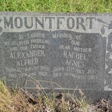 MOUNTFORT Alexander Alfred 1890-1963 &amp; Rachel Agnes 1897-1967