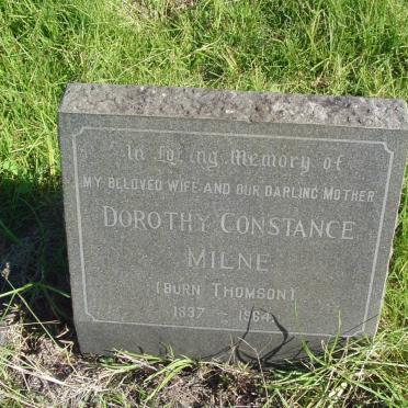 MILNE Dorothy Constance nee THOMSON 1897-1964