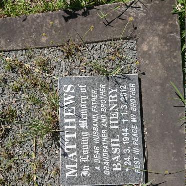 MATTHEWS Basil Henry 1944-2012