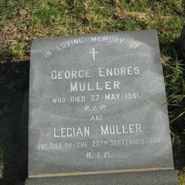 MULLER George Endres -1961 &amp; Lecian 1964