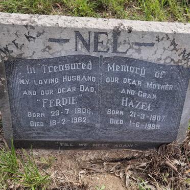 NEL Ferdie 1906-1962 & Hazel 1907-1989