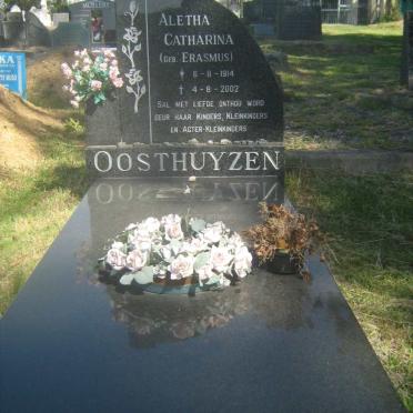 OOSTHUYZEN Aletha Catharina nee ERASMUS 1914-2002
