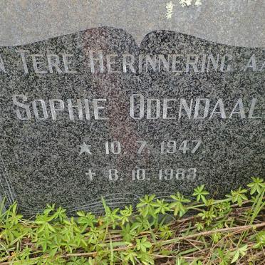 ODENDAAL Sophie 1947-1983