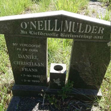 O'NEILL Daniel Christiaan Frans 1951-1999