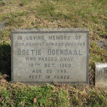 ODENDAAL Boetie -1963 :: ODENDAAL Keneth Donald 