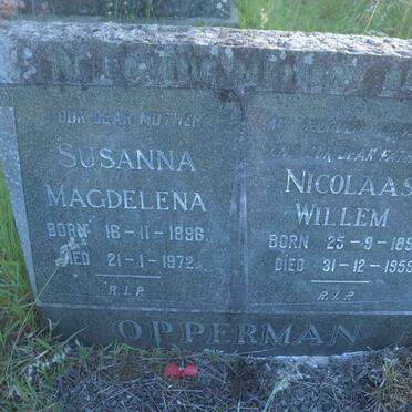 OPPERMAN Nicolaas Willem 1890-1959 &amp; Susanna Magdelena 1896-1972