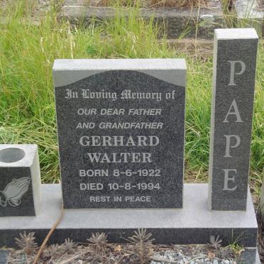 PAPE Gerhard Walter 1922-1994