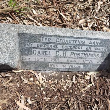 POSTHUMUS Carel G.H. 1901-1960