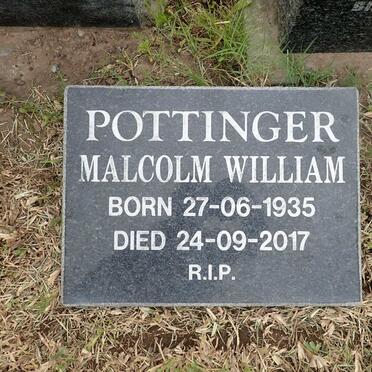 POTTINGER Malcolm William 1935-2017